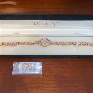 Rose gold Bulova diamond watch